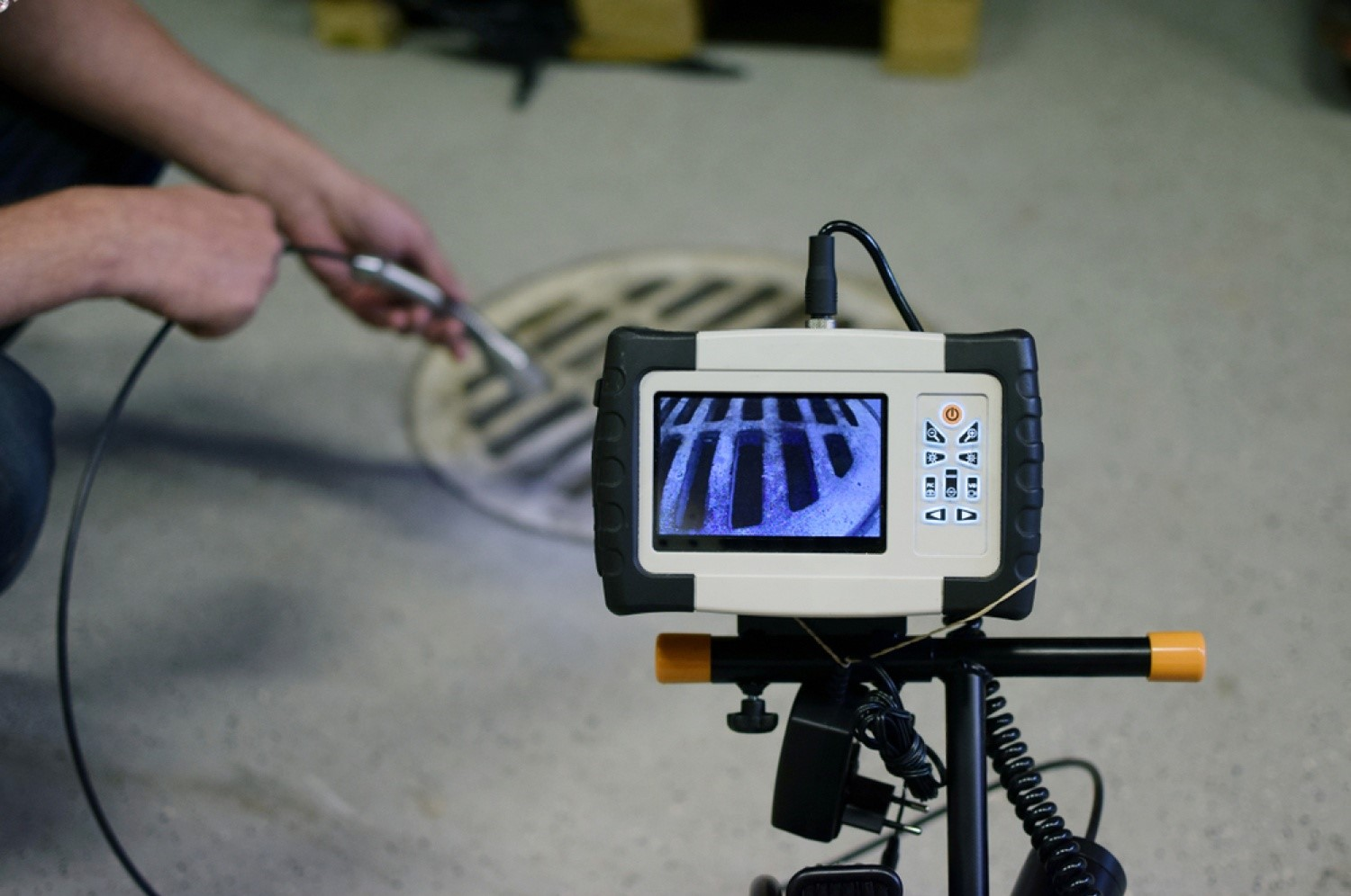 Inspection in Progress with a Modern Camera Head