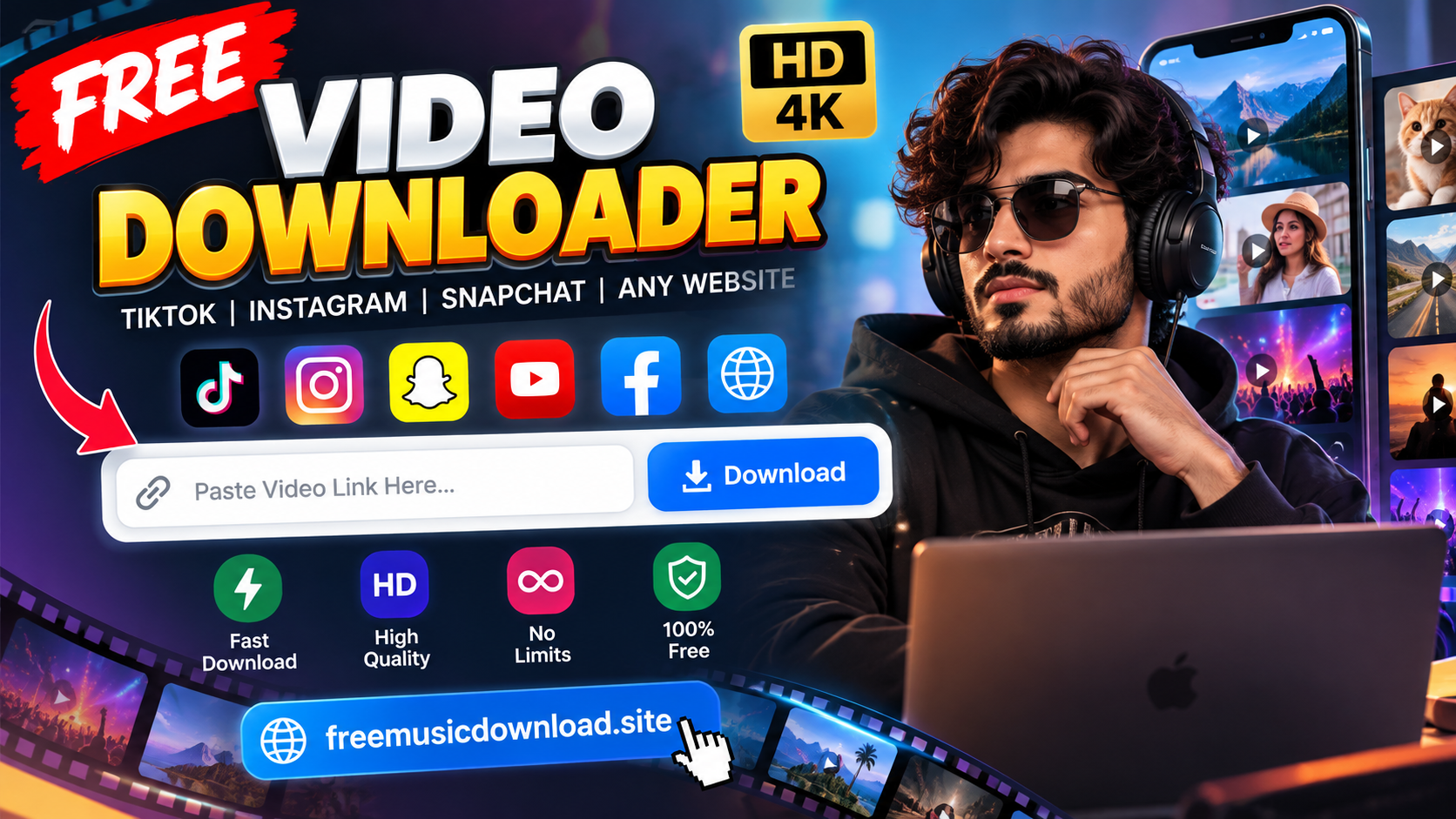 Free Video Downloader – Download Supported HD Videos Online