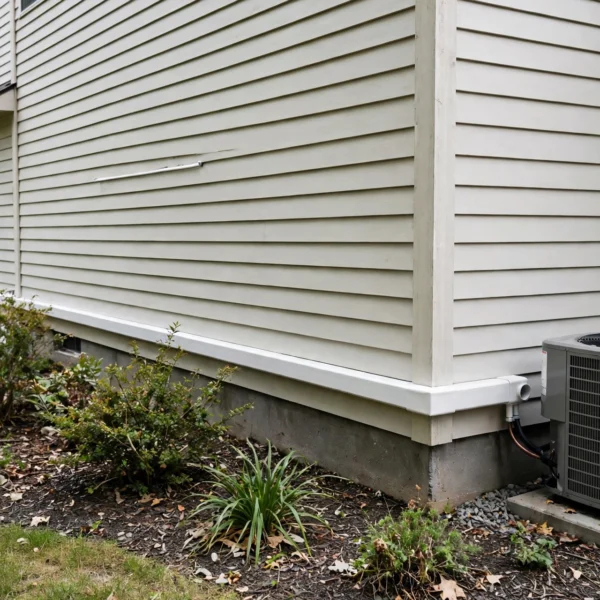 Exterior Refrigerant Line Concealment for Residential Homes With Exposed Mechanical Installations