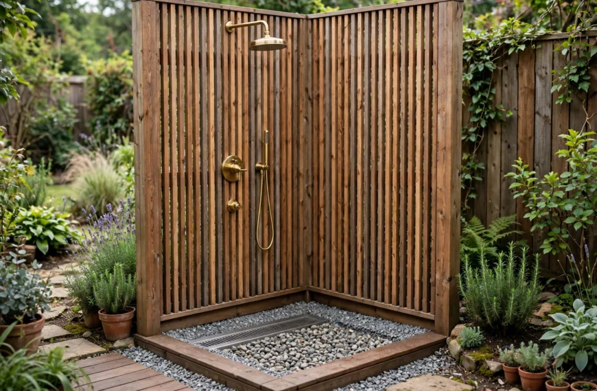 What Are the Best Drainage Solutions for Residential Outdoor Showers With Limited Plumbing Access