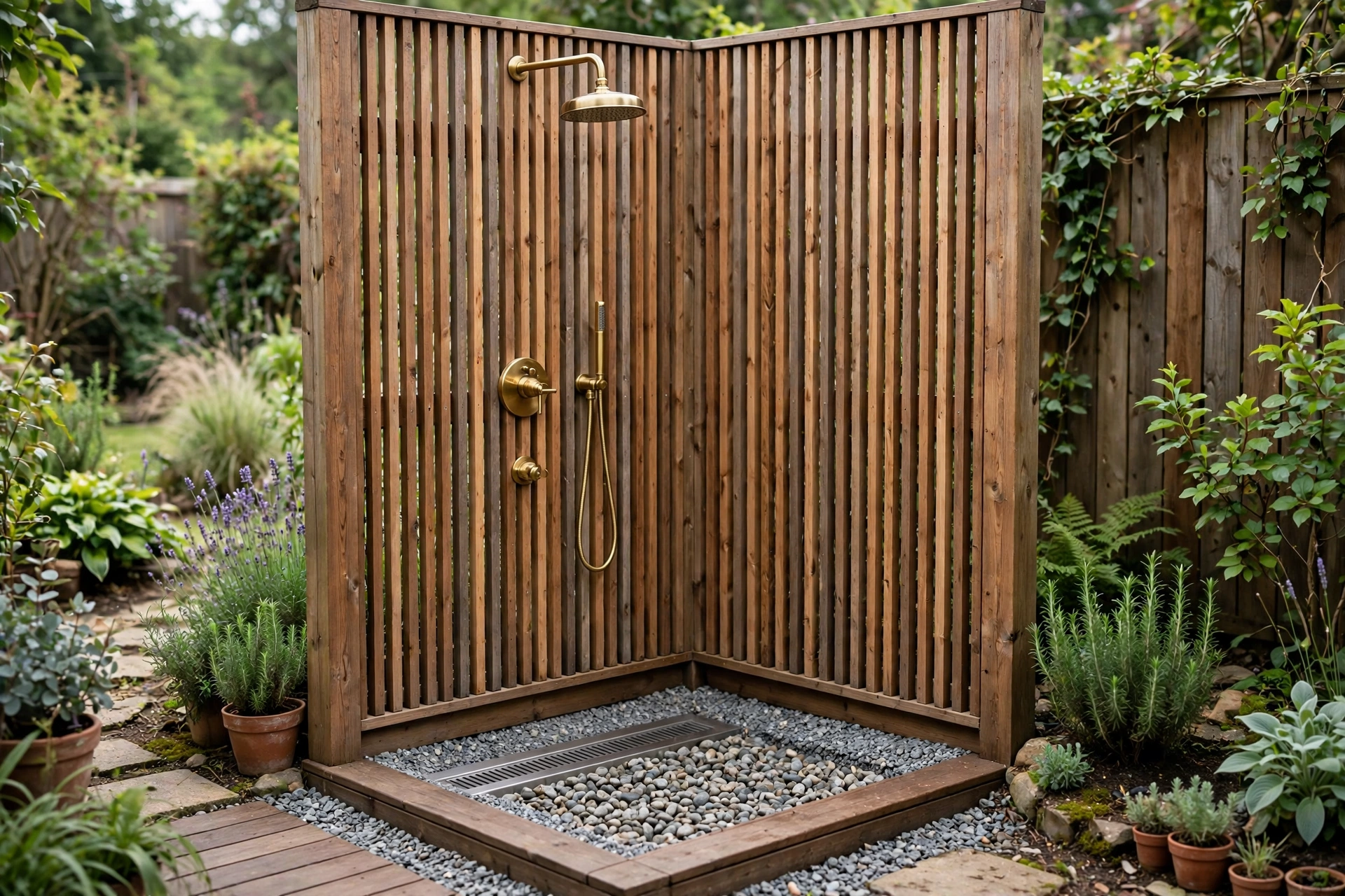 What Are the Best Drainage Solutions for Residential Outdoor Showers With Limited Plumbing Access