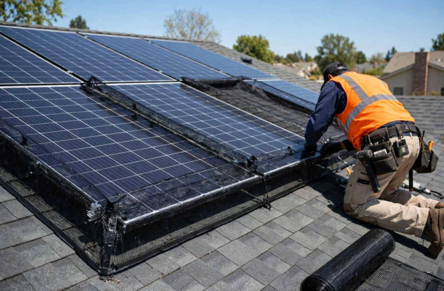 Solar Panel Bird Proofing Methods That Help Reduce Nesting Activity Beneath Residential Photovoltaic Arrays