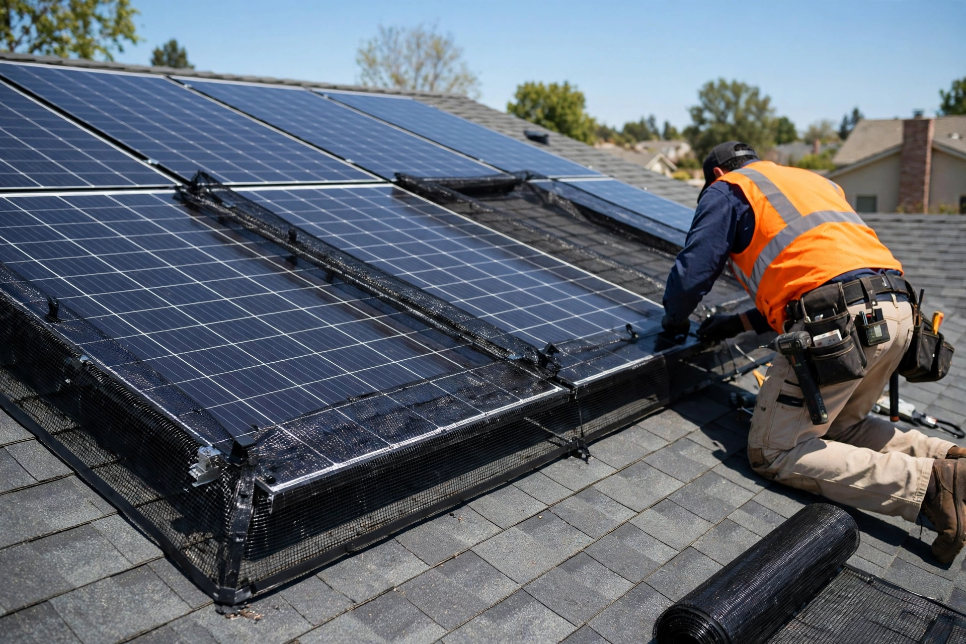 Solar Panel Bird Proofing Methods That Help Reduce Nesting Activity Beneath Residential Photovoltaic Arrays